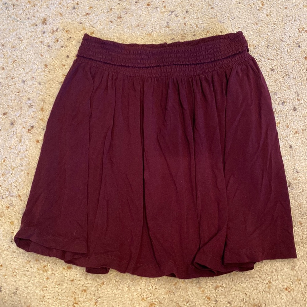 Maroon forever 21 skirt